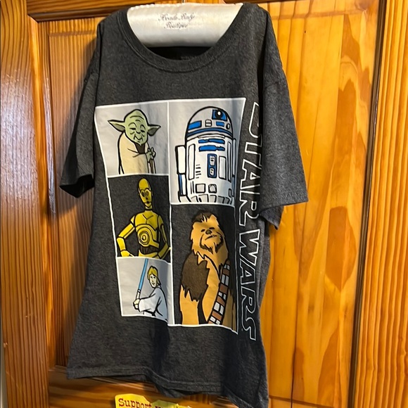 Star Wars Other - Boys Size Medium Star Wars Gray Short Sleeve w/ Iconic Characters by Mad Engine
